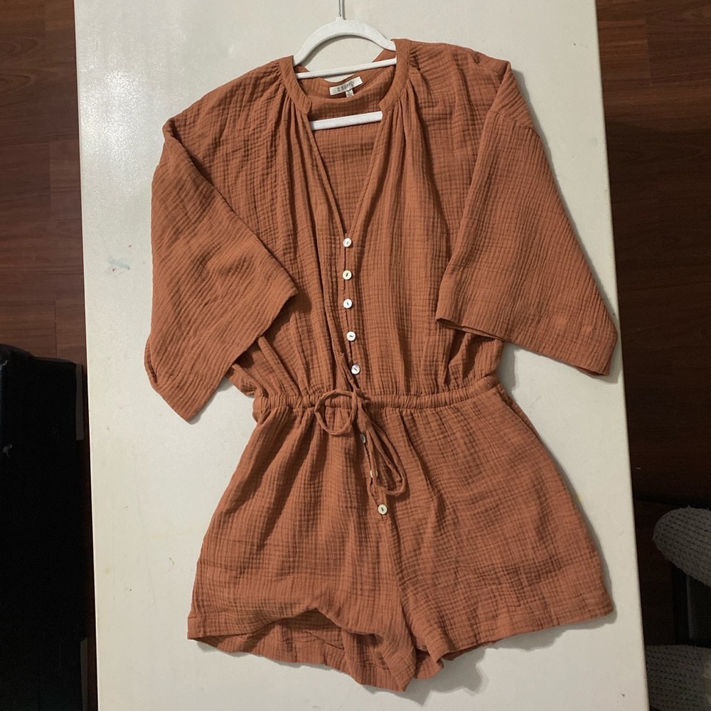 Z Supply Brown Romper